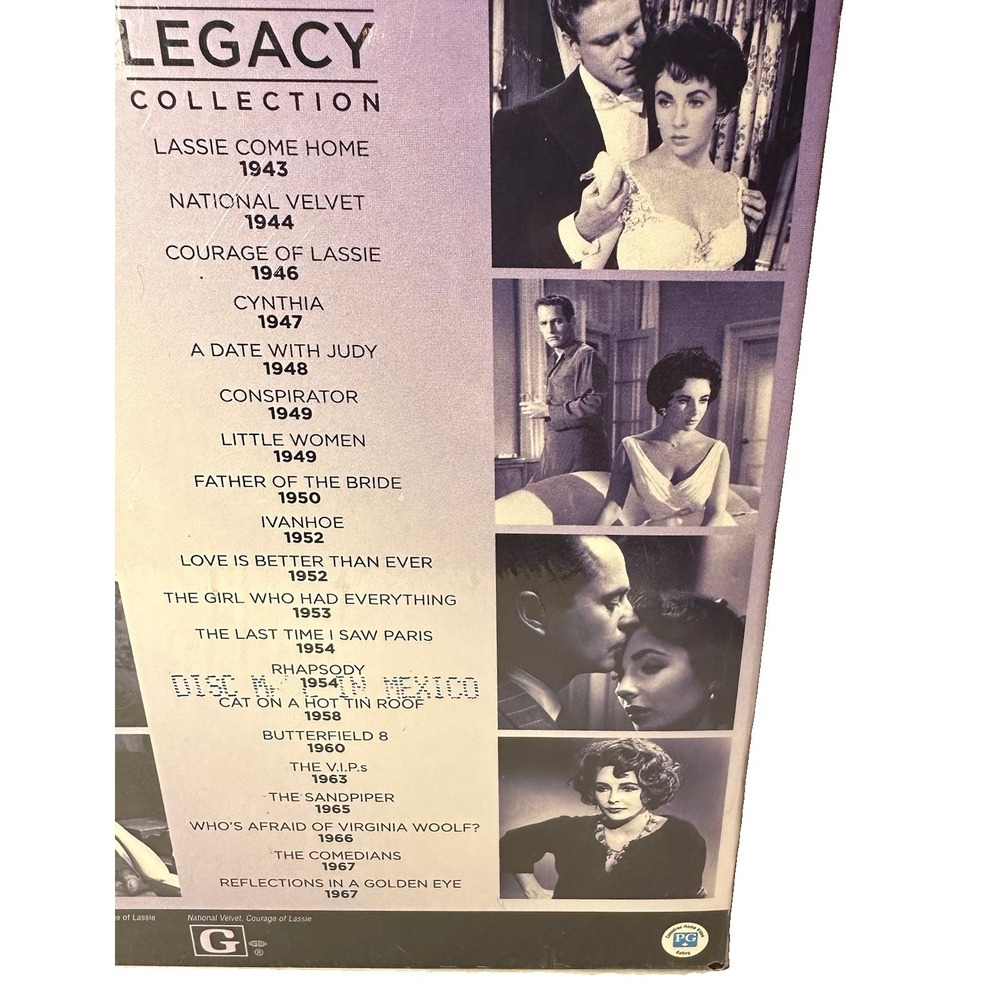 Elizabeth Taylor 20 Film Legacy DVD Collection Box Set/classic dramatic romance - Picture 7 of 10